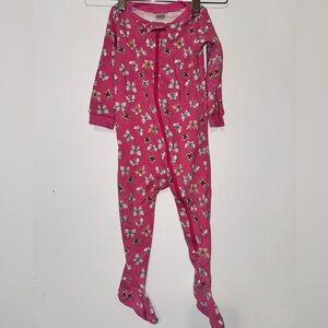 Fuchsia Butterfly Footie